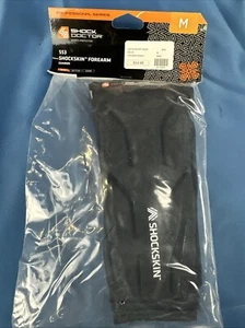 Nuevos protectores de antebrazo Shock Doctor Shockskin fútbol negro talla mediana - Imagen 1 de 2