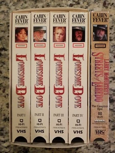 Lonesome Dove Box Set VHS Cabin Fever Set of 4(USED) & STREETS OF LAREDO( NEW) - Picture 1 of 5