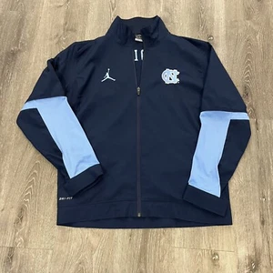 Jordan UNC North Carolina Tar Heels NCAA Basketball Full Zip Jacket Size Men’s M - Picture 1 of 8