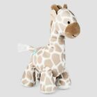 Carters Just One You Tan Beige Brown White Star Giraffe Plush Rattle Baby Toy