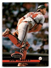 Ron Tingley 1993 Stadium Club #169 California Angels BASEBALL