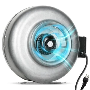 8 Inch 750 CFM Inline Duct Window Ventilation Fan for Basement Kitchen Grow Tent - Picture 1 of 7