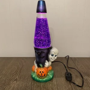 The Original Lava Lamp Spooktacular Halloween Ghost Box Pumpkins, Glitter 1997 - Picture 1 of 10