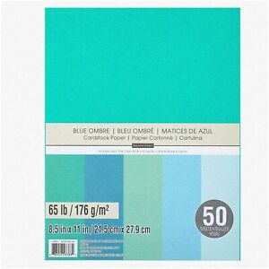 Blue Ombre Bliss: 50 Sheets of Michaels' Vibrant 8.5" x 11"