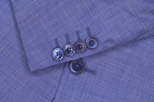 Zilli Sharkskin Blue Blazer Men Wool Silk Sport Coat Jacket Size 54L (US) Seller - Picture 1 of 9