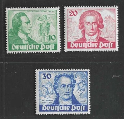 GERMANY 1949 SC. 9N61-9N63 MINT NEVER HINGED V.F. - Image 1 of 2