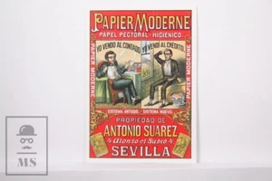 Postcard Advertisment Reproduction - Smoking Paper Antonio Suarez - Ediciones AM - Bild 1 von 2