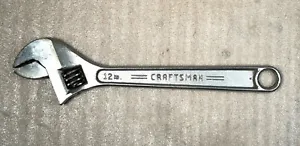 CRAFTSMAN 12" 300MM #44605 ADJUSTABLE WRENCH 1/8" to 1-1/2" - Picture 1 of 2