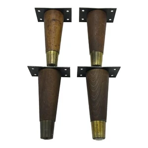 Patas de mesa modernas MCM doradas de mediados de siglo - Imagen 1 de 5