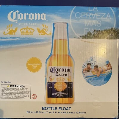 Botella de Cerveza Extra Inflable Corona Flotador Playa Piscina 83" x 32.5" x 7.0" Foto 1 de 2