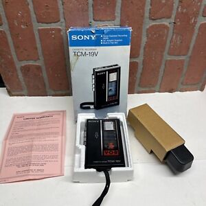 SONY TCM-19V Portable Cassette recorder VOR cassette-corder parts or repair