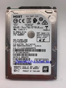 HTS721010A9E630 Hitachi Donor Hard Drive 752862-002, JR10, DA7254 - Picture 1 of 1