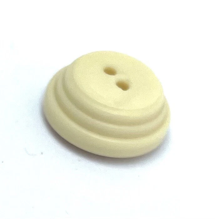 19mm X 5 Pcs Cream Pale Yellow Beige Bee Hive Tiered 2 Hole Buttons Knit - Image 1 of 4