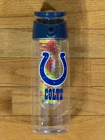 NEW Indianapolis Colts plastic infuser water bottle Officially licensed Cover