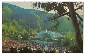 HOLLYWOOD BOWL Amphitheatre Symphonies Under The Stars California Postcard CA - Picture 1 of 2