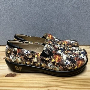 NEW Alegria Womens Size 43 13 US Keli Dog Comfort Shoe Black Multi Patent - Picture 1 of 7
