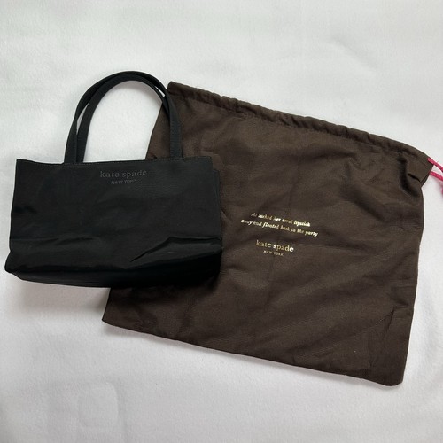 Kate Spade Mini Purse Y2K Borsa Doppio Manico Nero Giacca Antipolvere