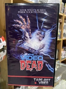 Vintage 1987 The Video Dead VHS Horror 2024 Release Tape Rot Video Reprint - Imagen 1 de 3