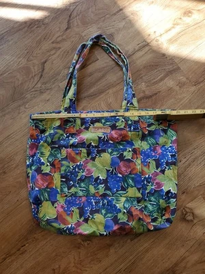 Винтажная сумка-тоут ESPRIT с фруктовым узором - Изображение 1 из 4