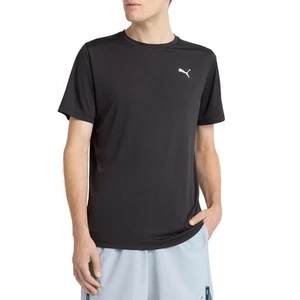 NWT Men's PUMA Medium Black Active Tee T-Shirt Lightweight Moisture Wicking - Picture 1 of 10