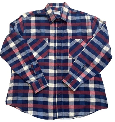 Vintage McGregor Bagpiper Flannel Plaid Shirt Mens Large 100% Cotton grunge - Image 1 of 4