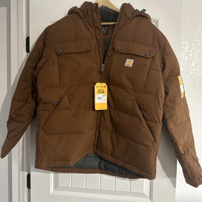 NUEVO CON ETIQUETAS CARHARTT Montana Hombres holgado aislado calor extremo rojo pato color talla M Foto 1 de 4