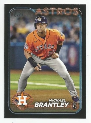 Topps Michael Brantley Black Border #59/73 Houston Astros 2024 Foto 1 de 2