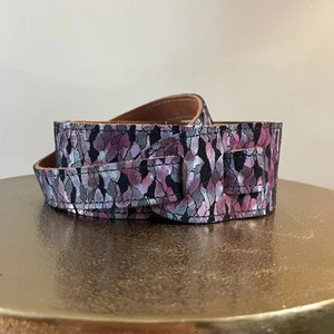 D'Addario Guitar Strap 20SD01 | 2" Suede Multi-Color Snakeskin Print USA Made - Picture 1 of 7