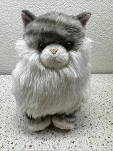 Aurora World Grey Tabby Green Eyes Katze Plüsch Fat Cat Knödel Grey Kitty - Bild 1 von 14