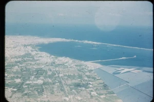Diapositiva de 35 mm de colección de los años 50 - Trípoli, Libia vista desde avión de la USAF - RB Kodachrome - Imagen 1 de 1