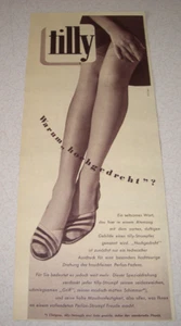 Jahr 1954 orig. Reklame Werbung tilly Strümpfe Naht-Nylons Strapsstrumpf Perlon - Bild 1 von 1