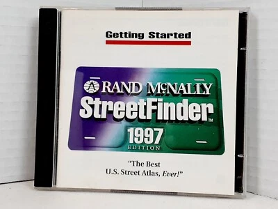 Vintage  Rand McNally Street Finder 1997 Edition 2 CD Rom Set for  Windows 95 - Image 1 of 4