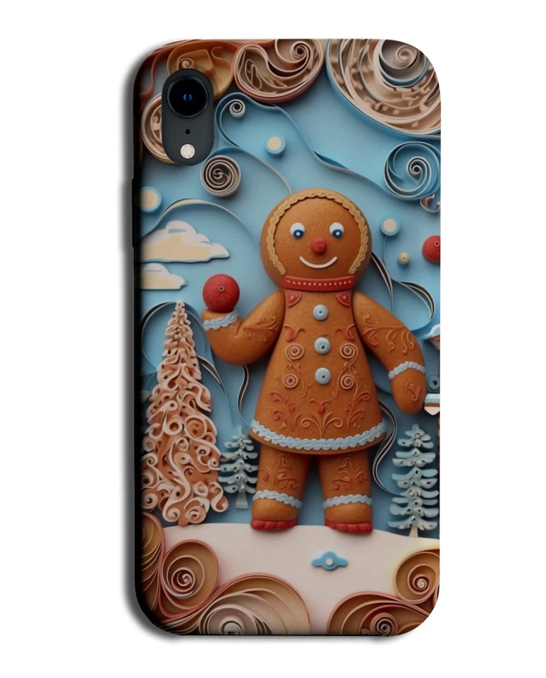 Mrs Gingerbread Man Phone Case Cover Ginger Bread Man Woman Mr Christmas DA35 — 第 1/1 张图片