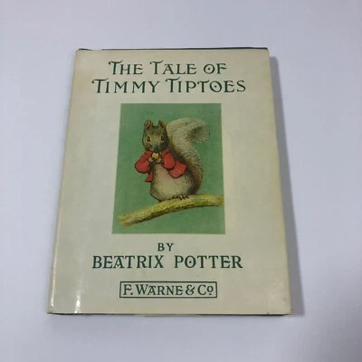 The Tale of Timmy Tiptoes Beatrix Potter Vtg 1939 Book 12 Warne HC Jacket EUC Foto 1 de 4