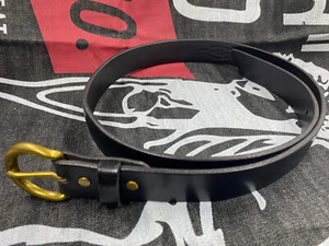 RRL Double RL Distressed Studded Leather Western Belt - Picture 1 of 4