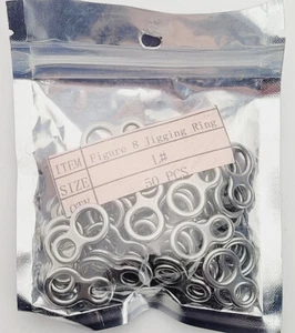 Abbildung 8 Abrichtringe - Edelstahl 3/4" 400 Pfund Test - 50 Stück - Bild 1 von 5