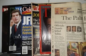 Jfk Jr Ephemera Lot Globus Newsweek Vintage Werbung Prominente Nachrichten  - Bild 1 von 12