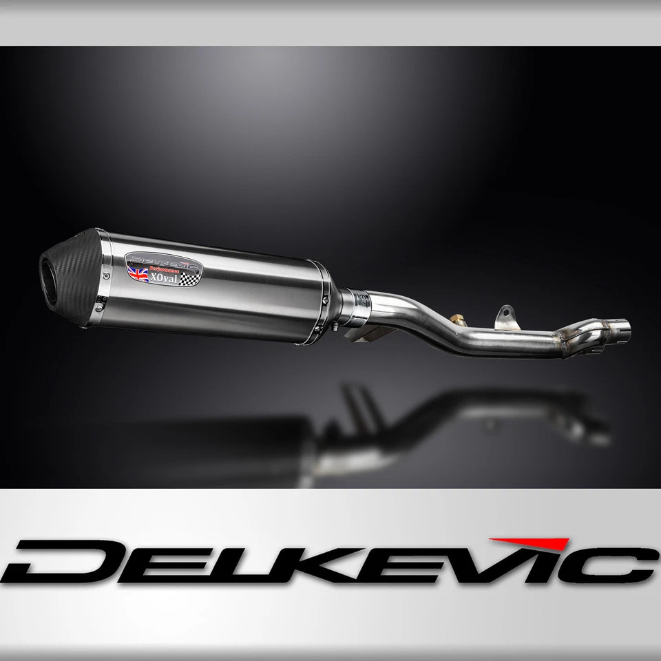 Honda NT700V Deauville 2006-15 Slip On 13.5" XOval Stainless Exhaust Muffler Kit - Image 1 of 4