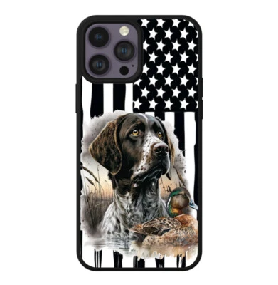 Мужской женский чехол для телефона с указателем на собаку охотничий флаг прочный защитный - Изображение 1 из 4