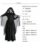 Ghost Bride Vampire Performance Costumes Halloween Black Swan Cloak Dress