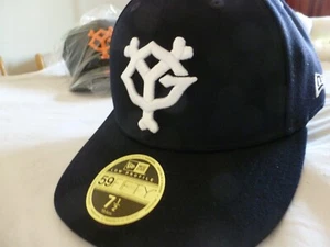 NWT NEW ERA 59/FIFTY TOKYO YOMIURI GIANTS Baseball Cap Hat Blk WHTE 7 1/2 lopro - Picture 1 of 4