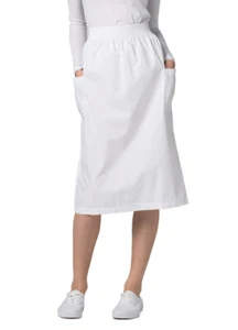 Adar Women Medical Nurse Comfort Skirt With A-line Cut Shape & Cargo Pockets - Picture 1 of 14