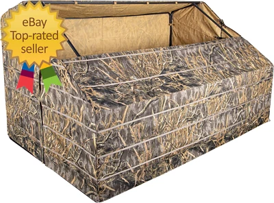 G-Blind 4-Person Hunting Blind | Unique G-Shaped Frame Waterfowl Blind in Mossy - Image 1 of 4