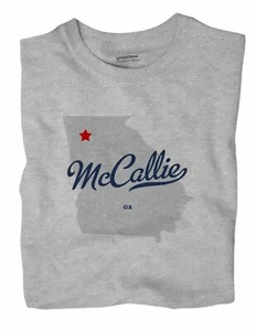 McCallie Georgia GA T-Shirt MAP - Picture 1 of 6