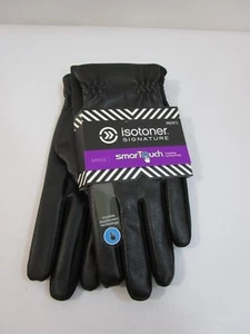 ISOTONER signature  DRESS SMART TOUCH LEATHER GLOVES SZ MD NEW WITH TAG  - Picture 1 of 6