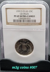 1999 S quarter Clad Georgia PF 69 ultra cameo - Picture 1 of 2