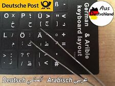 ⭐️✅⭐️✅⭐  TASTATURAUFKLEBER ARABISCH DEUTSCH لصاقات كيبورد عربي ألماني   ⭐️✅⭐️✅⭐️