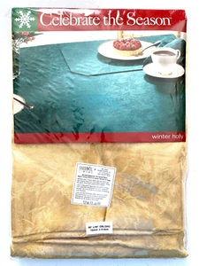 Bardwil Linens Tablecloth 60"x84" Oblong New in package - Winter Holly - Picture 1 of 2