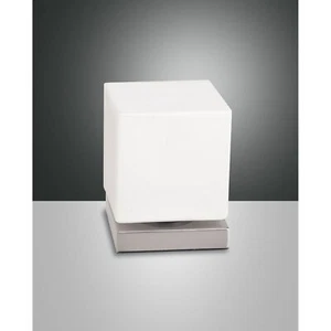 Fabas Luce Abatjour a LED dimmerabile struttura in metallo e diffusore in vetro - Foto 1 di 3