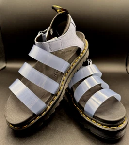NEW Dr Martens Womens Size 10 Blaire Jelly Zen Blue Platform Sandals Shoes - Picture 1 of 11